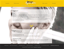 Tablet Screenshot of eigenartdesign.com